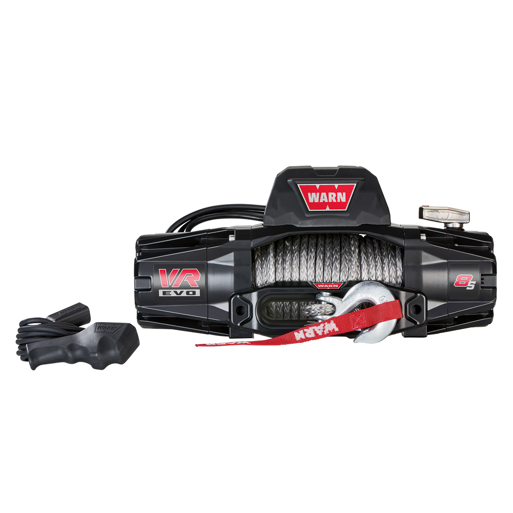 WARN VR EVO 8S standaard duty treklier met synthetische kabel